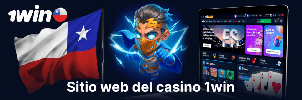 El sitio web de 1win Casino es para jugadores de Chile